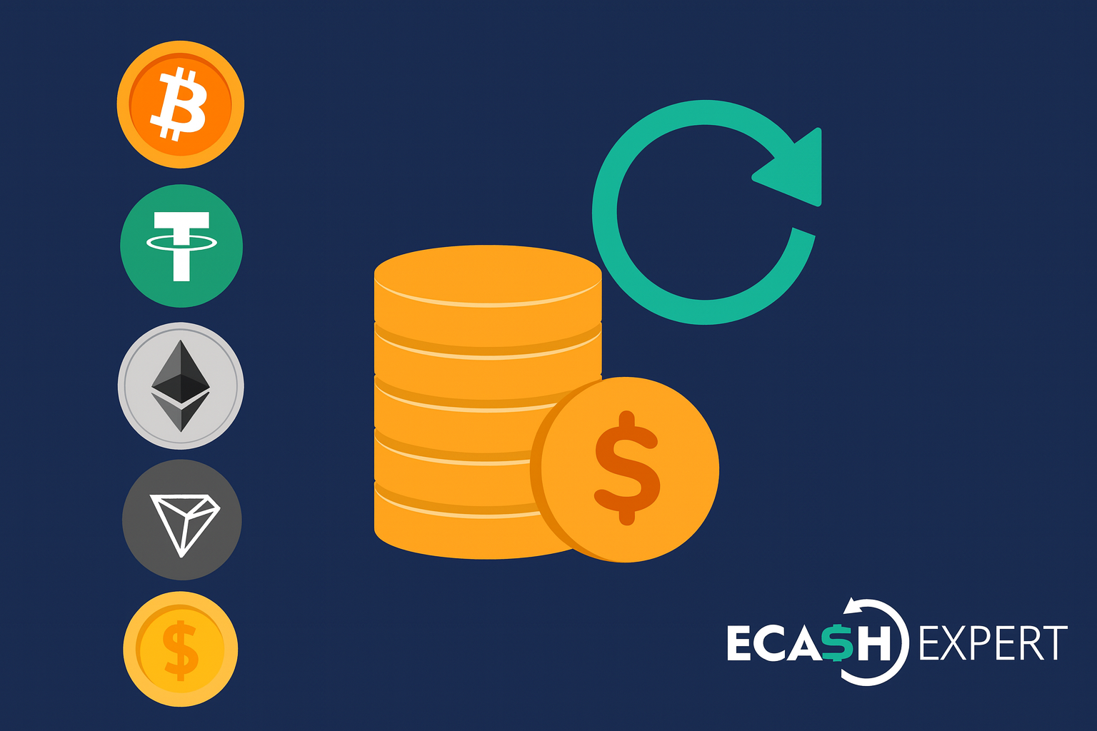 Онлайн обменник криптовалют в Украине — Ecash Expert